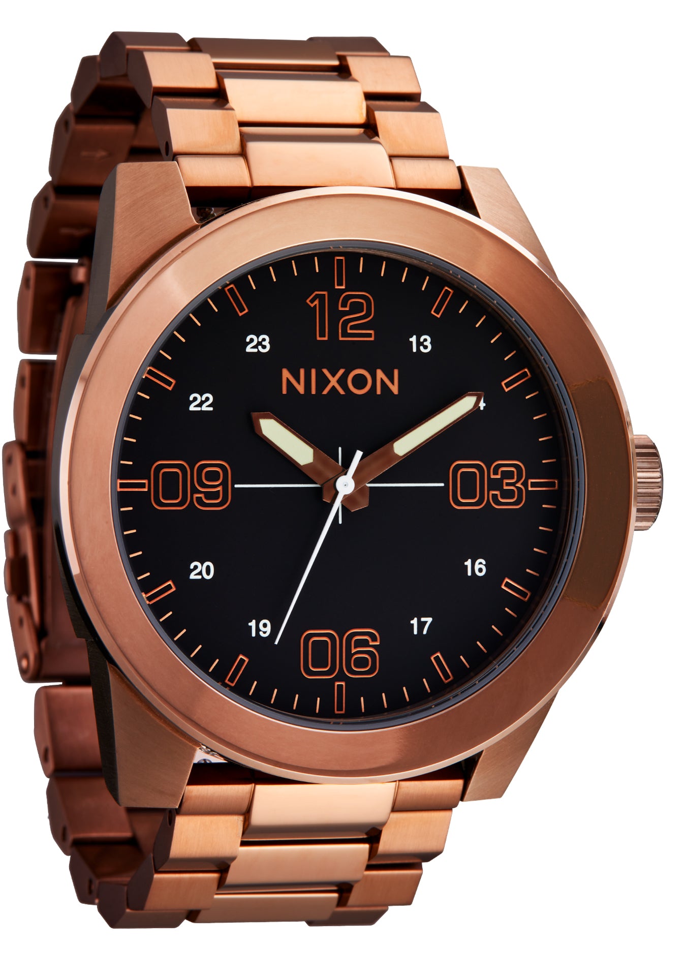 Nixon The Corporal SS Watch 5253-Chocolate-Dark Roast