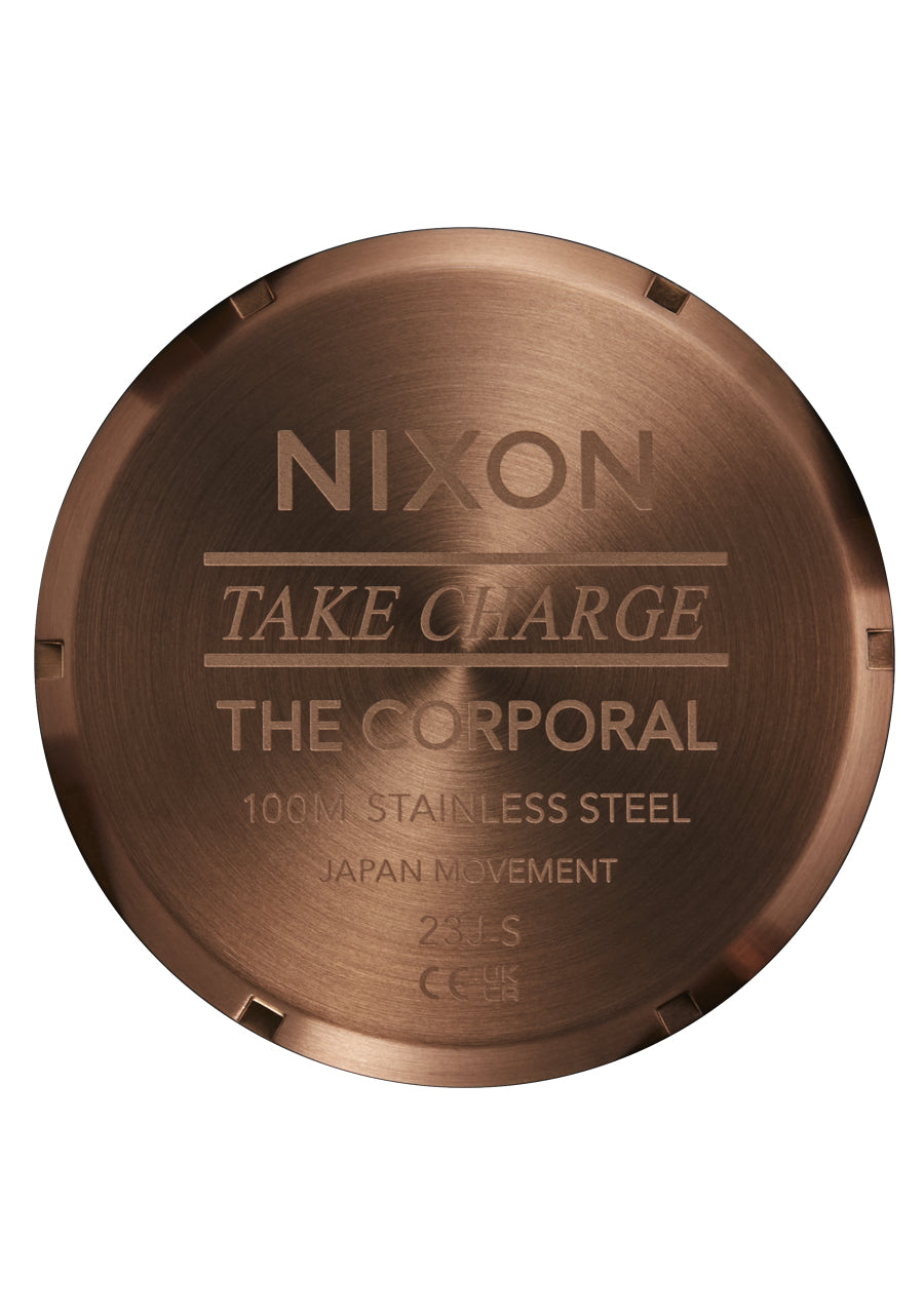 Nixon The Corporal SS Watch 5253-Chocolate-Dark Roast