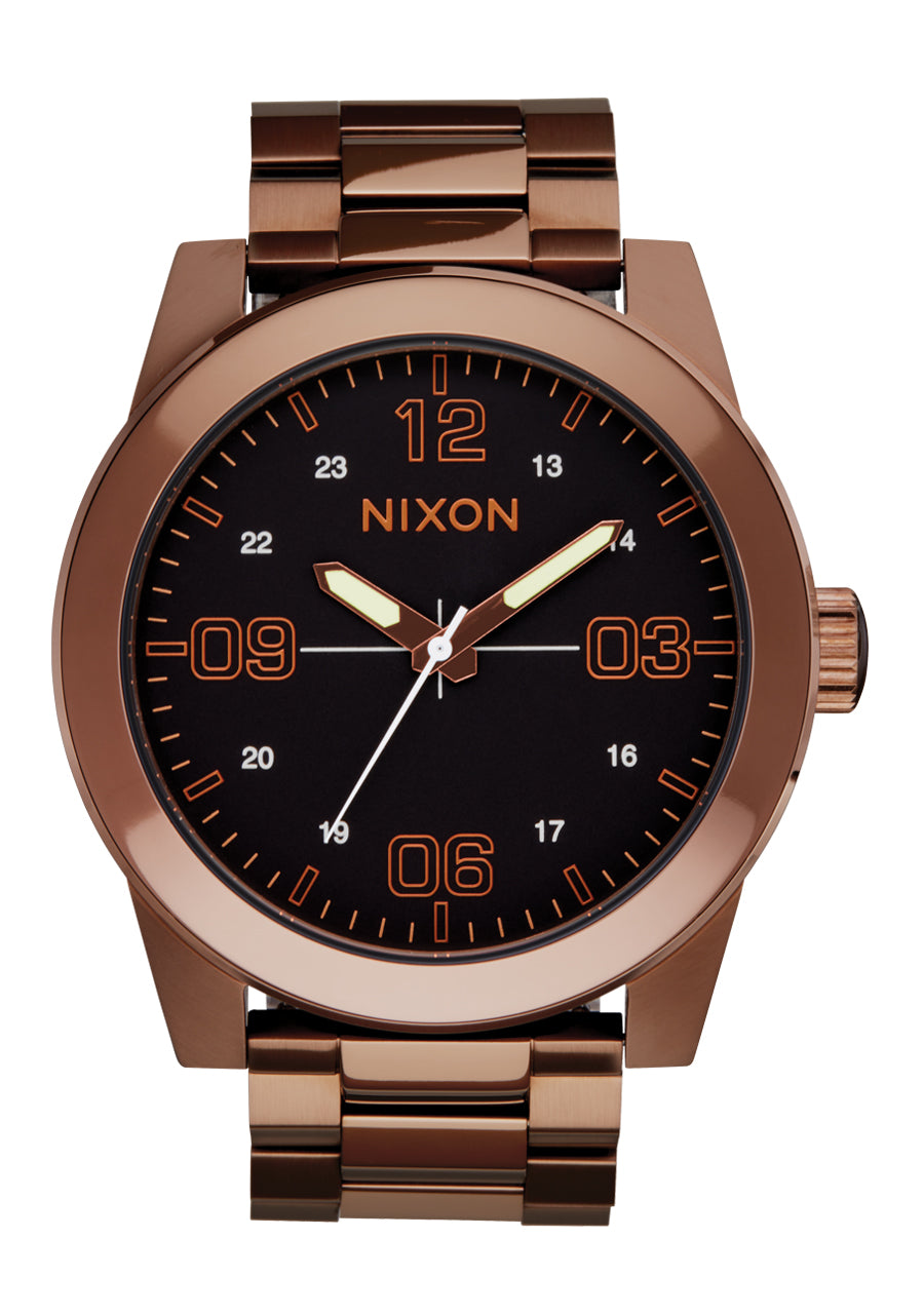 Nixon The Corporal SS Watch 5253-Chocolate-Dark Roast