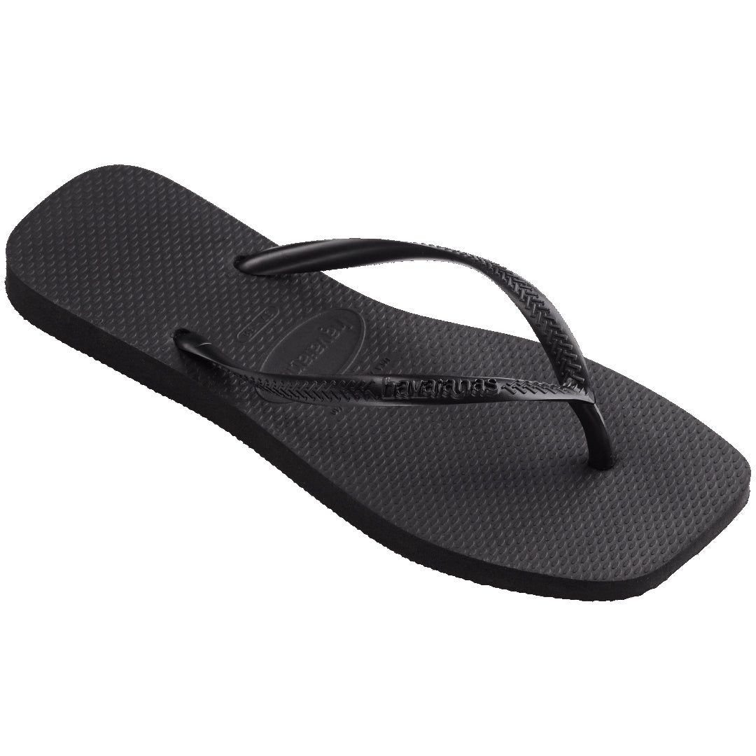 Havaianas Slim Square Womens Sandal 0090-Black 11