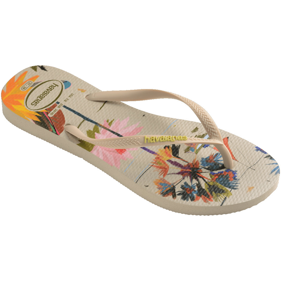 Havaianas Slim Summer Bliss Womens Sandal 0121-Beige 9