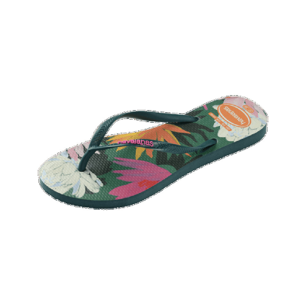 Havaianas Slim Summer Bliss Womens Sandal 5266-Pantanal Green 9
