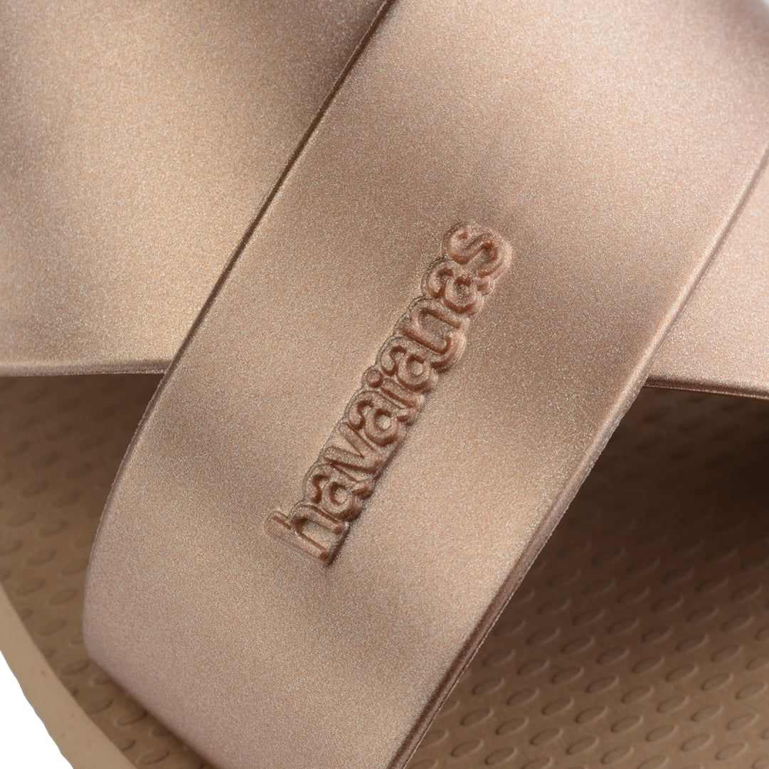 Havaianas Aqua Metallic Womens Sandal 3581-Rose Gold 9