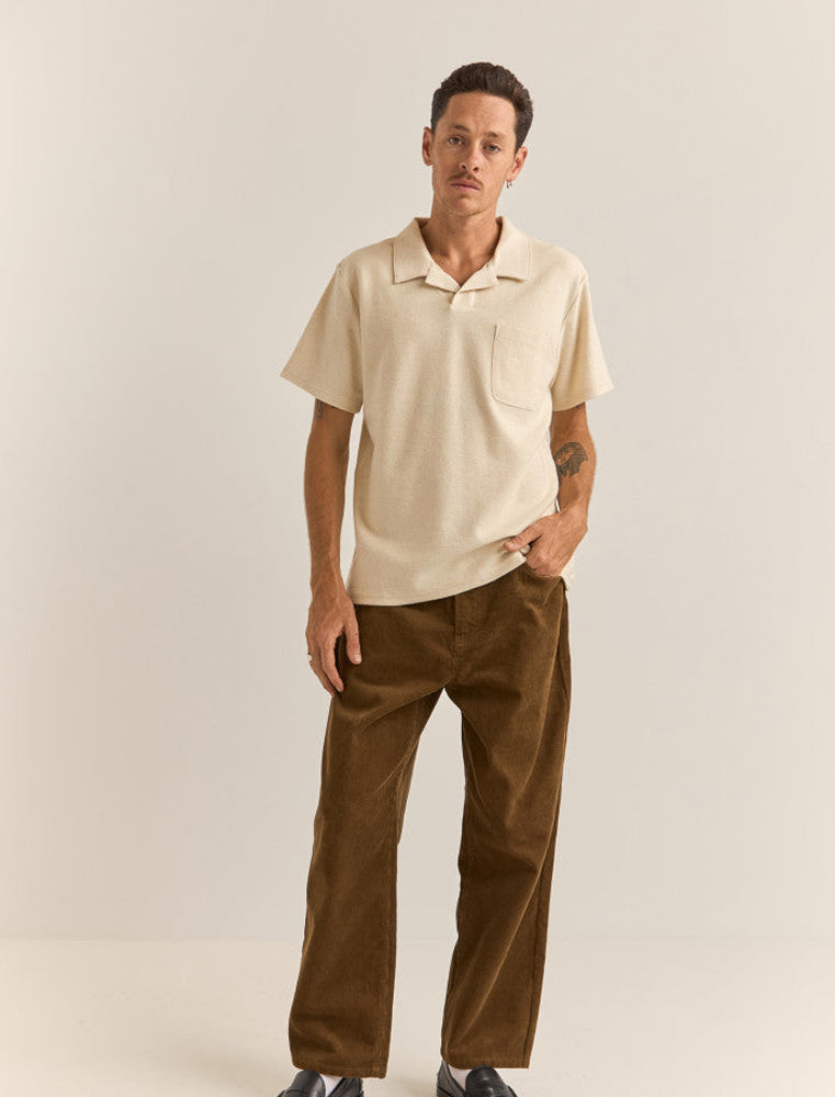 Rhythm Vintage Terry Polo NAT-Natural 2M