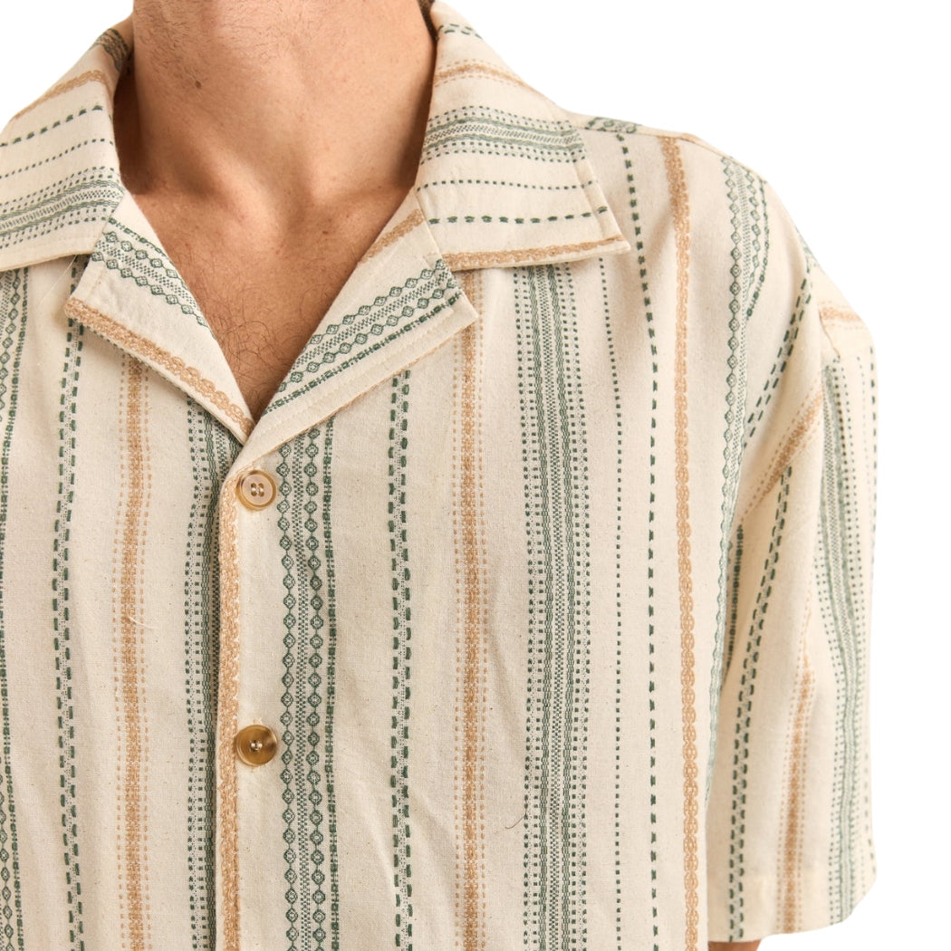 Rhythm Vacation Stripe SS Shirt NAT-NATURAL 3L