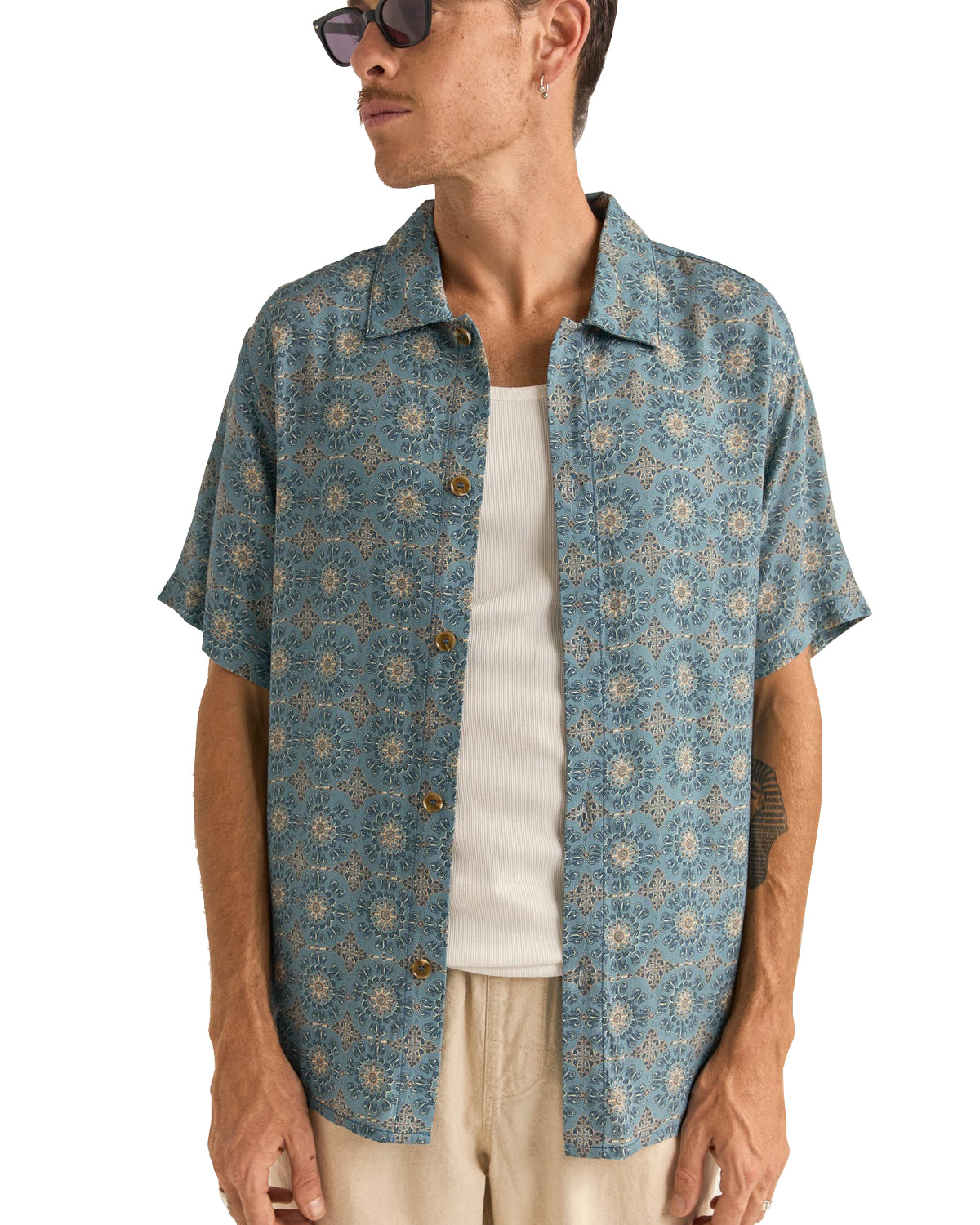 Rhythm Tulum SS Shirt SLA-SLATE 2M