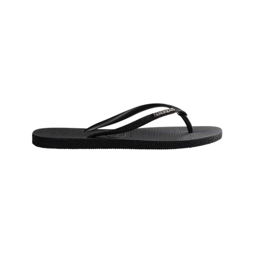 Havaianas Slim Sparkle Me Womens Sandals 0090-Black 7