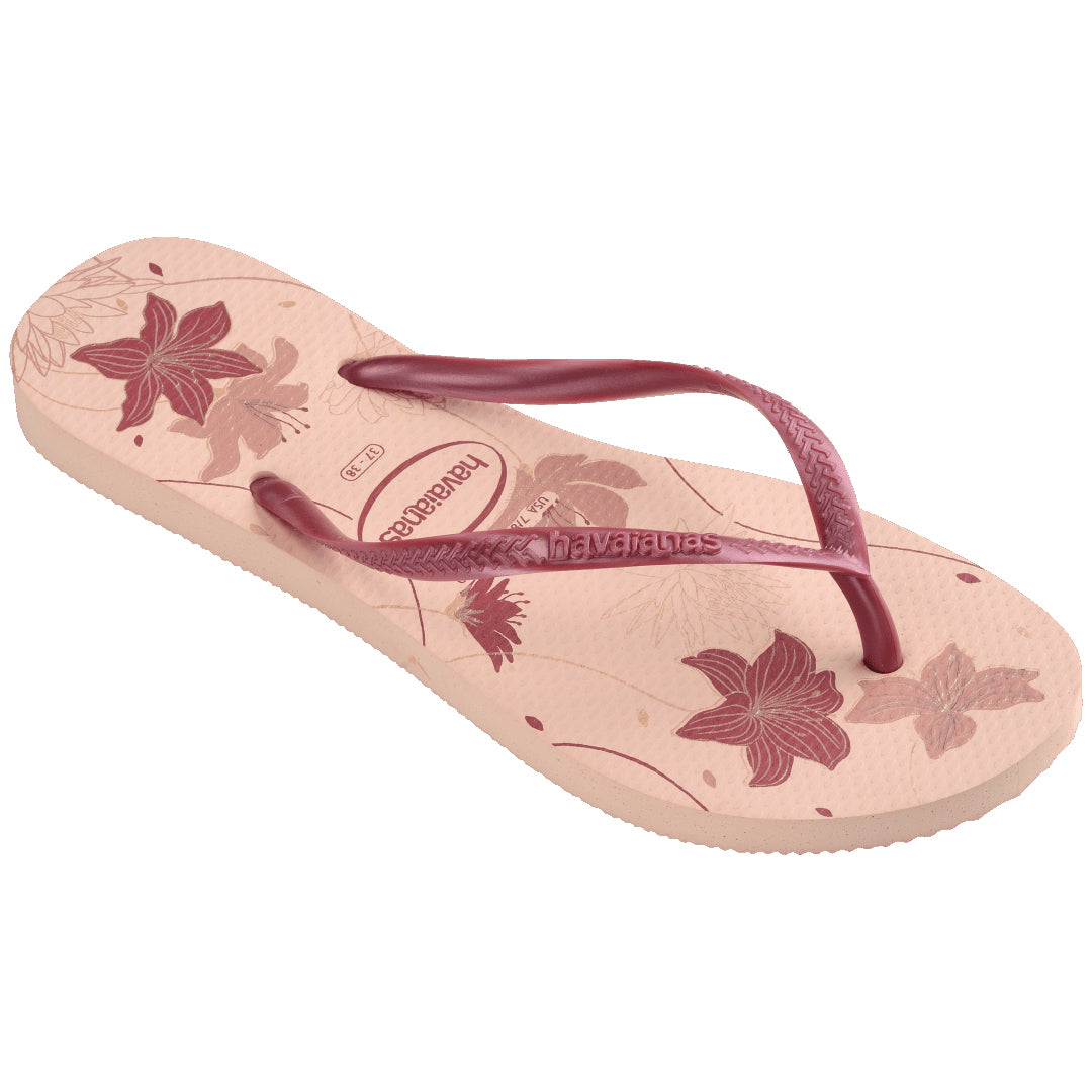 Havaianas Slim Organic Womens Sandal 6511-Pink-Rose Gold 11