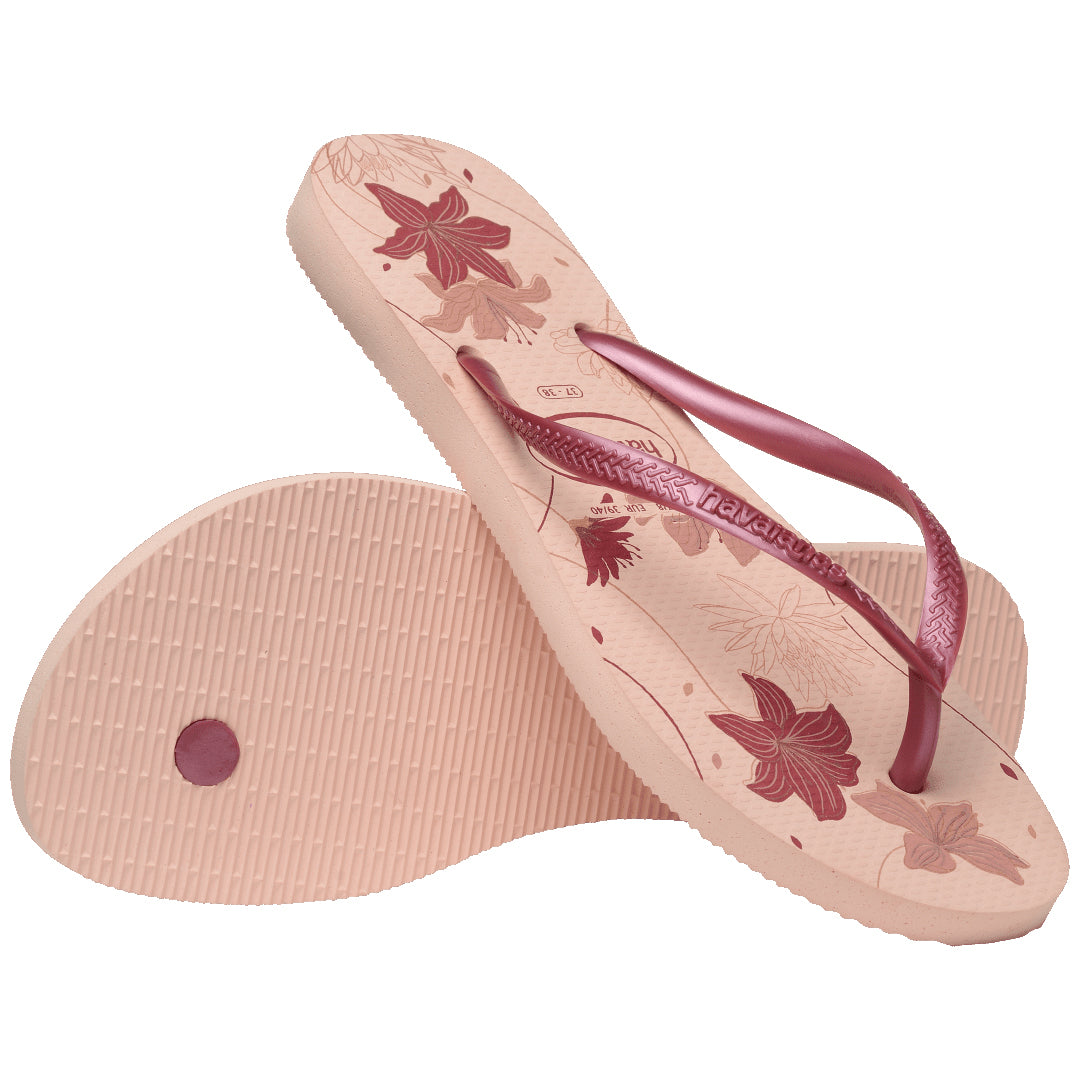 Havaianas Slim Organic Womens Sandal 6511-Pink-Rose Gold 11