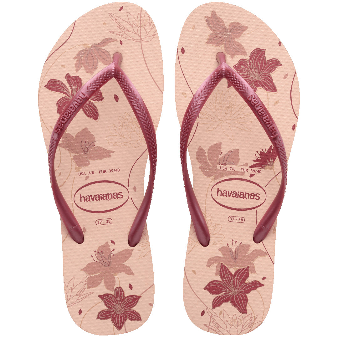 Havaianas Slim Organic Womens Sandal 6511-Pink-Rose Gold 9