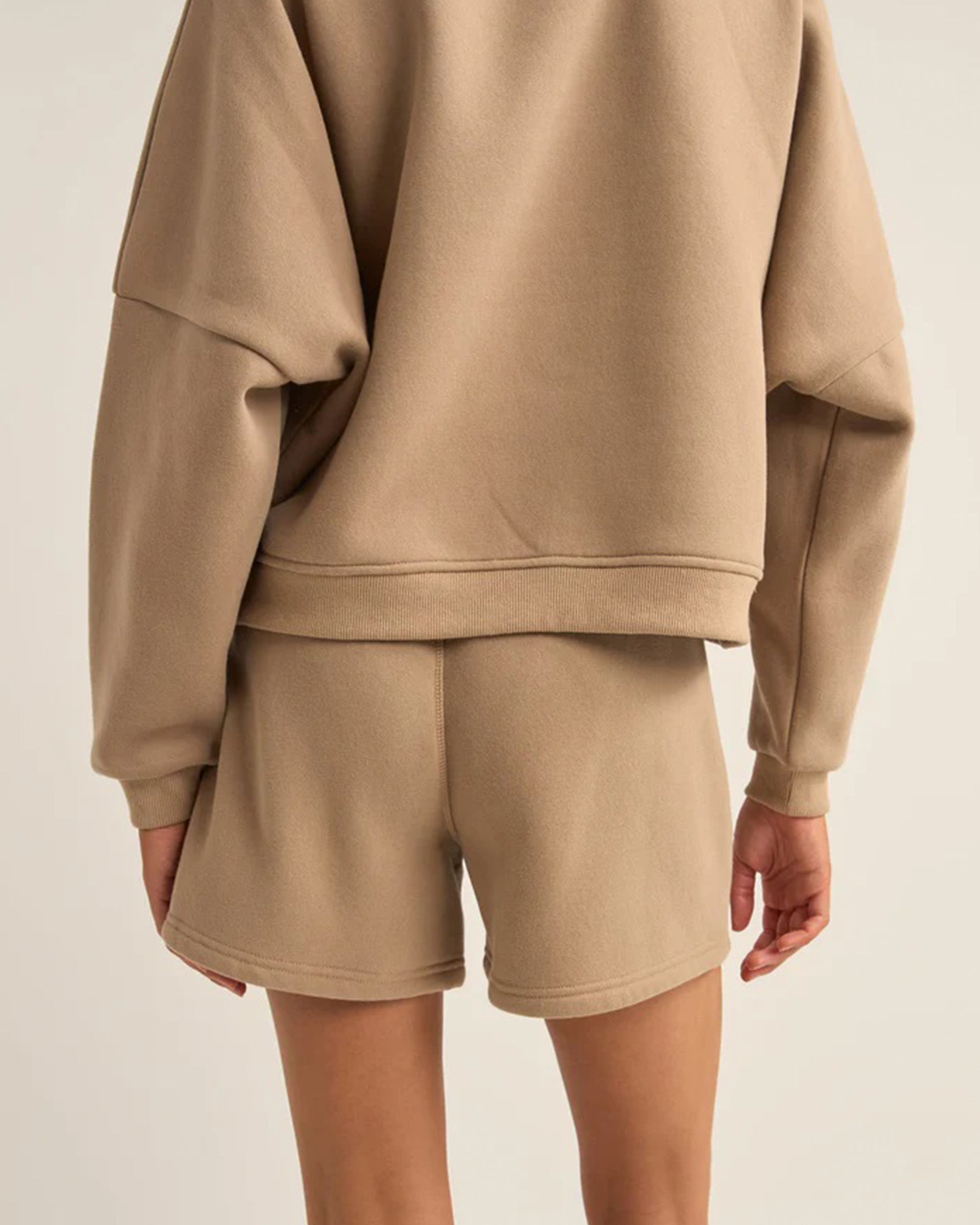 Rhythm Logo Fleece Shorts TAU-TAUPE 1XS
