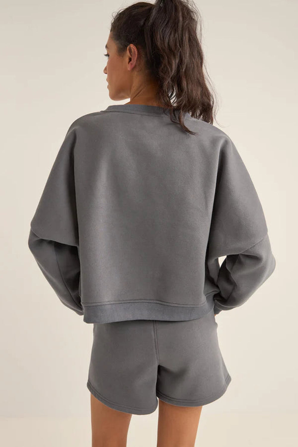 Rhythm Logo Crew Neck Fleece CHA-CHARCOAL 3M