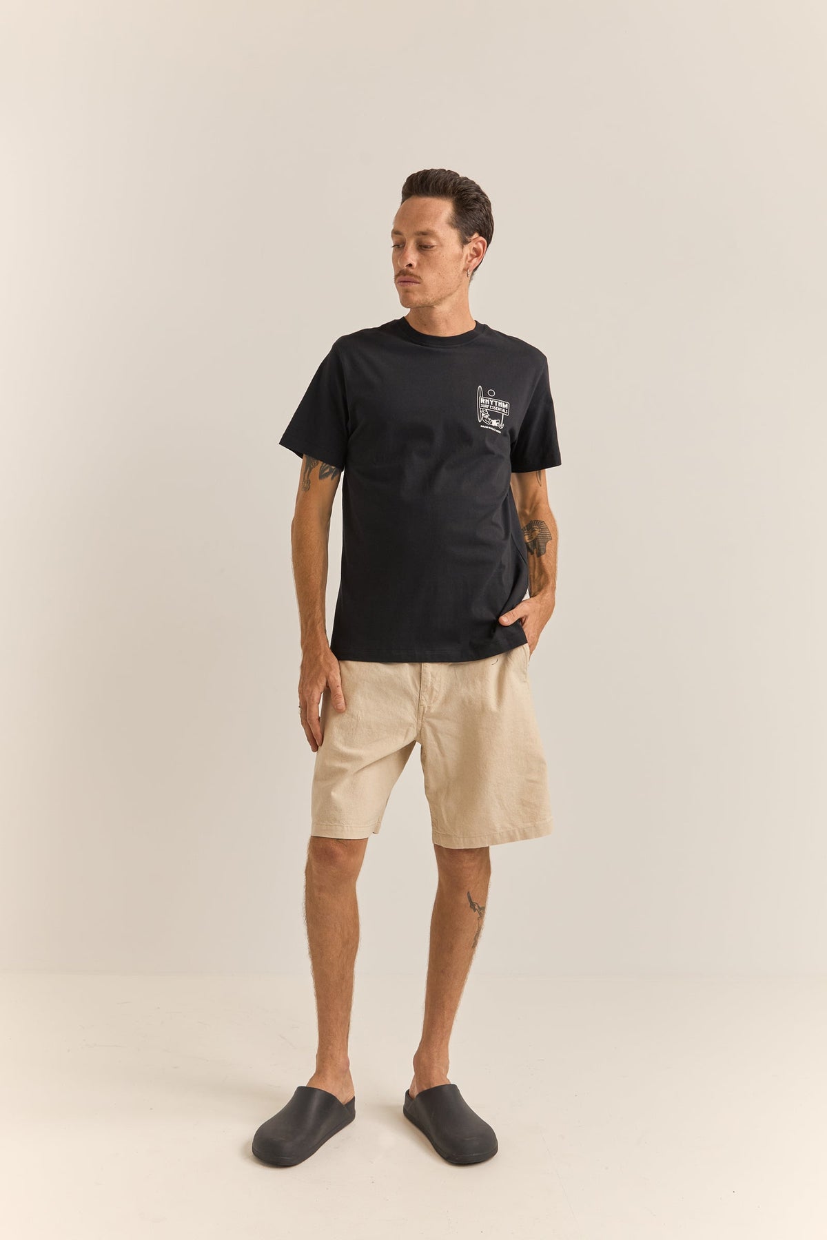 Rhythm Siesta Tee BLK-BLACK 0XS