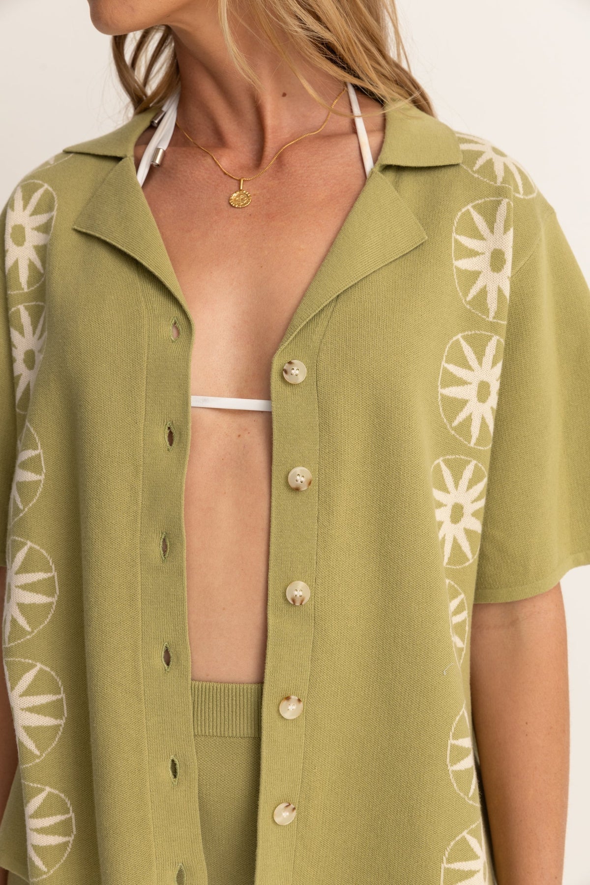 Rhythm horizon knitted shirt pal xs