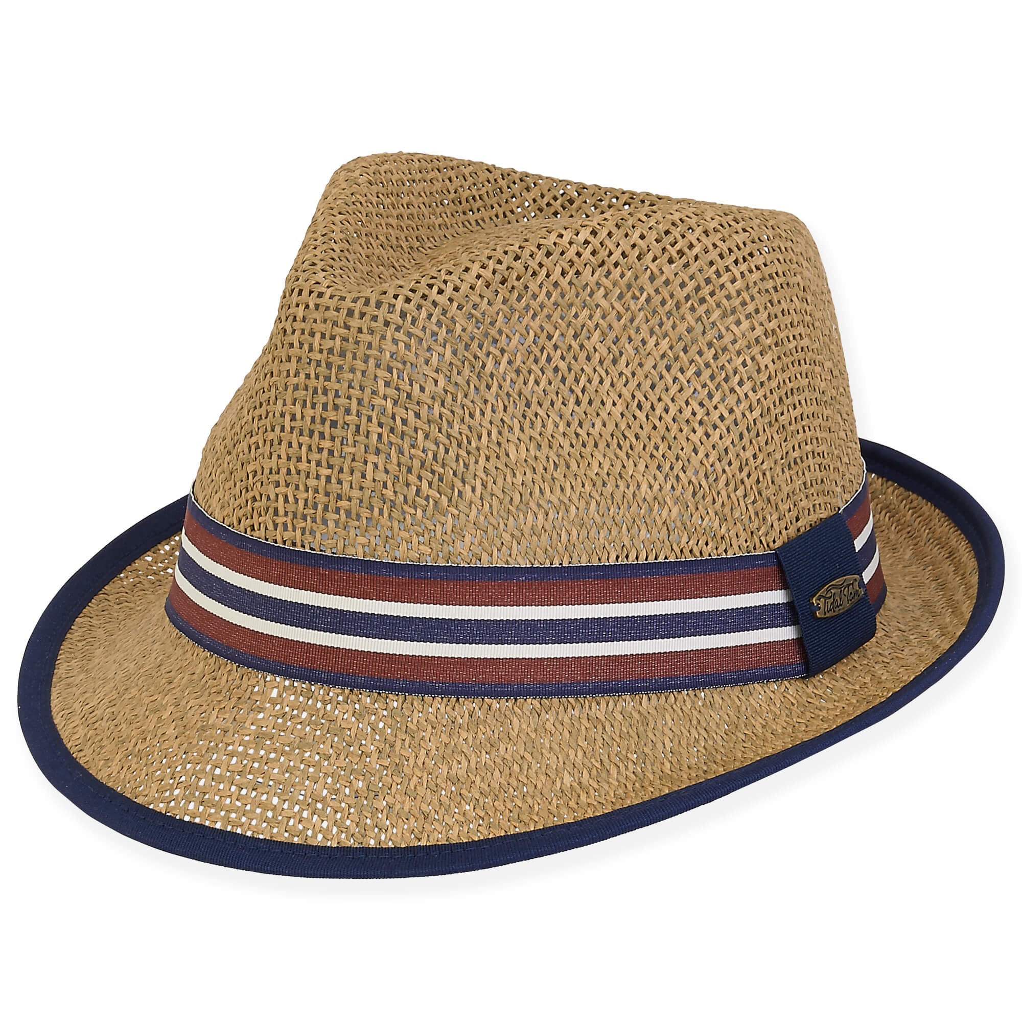 Sun N' Sand Paperstraw Fedora Brim 2 Natural XL