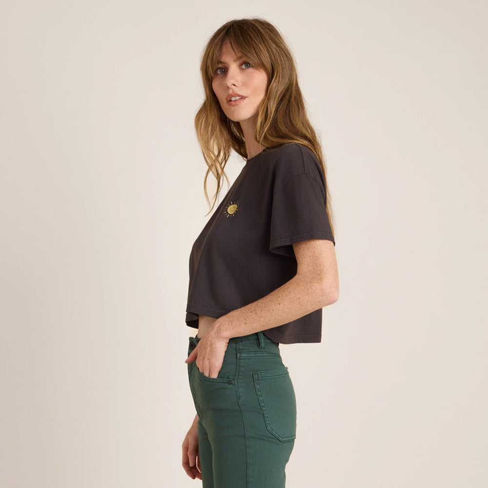Roark Seek Cropped Boxy Premium Tee FDL-Faded Black S