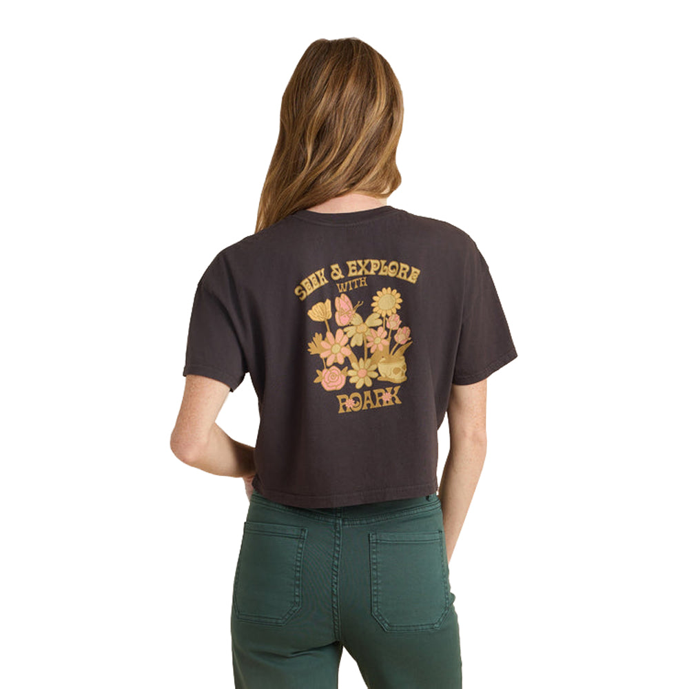 Roark Seek Cropped Boxy Premium Tee FDL-Faded Black S