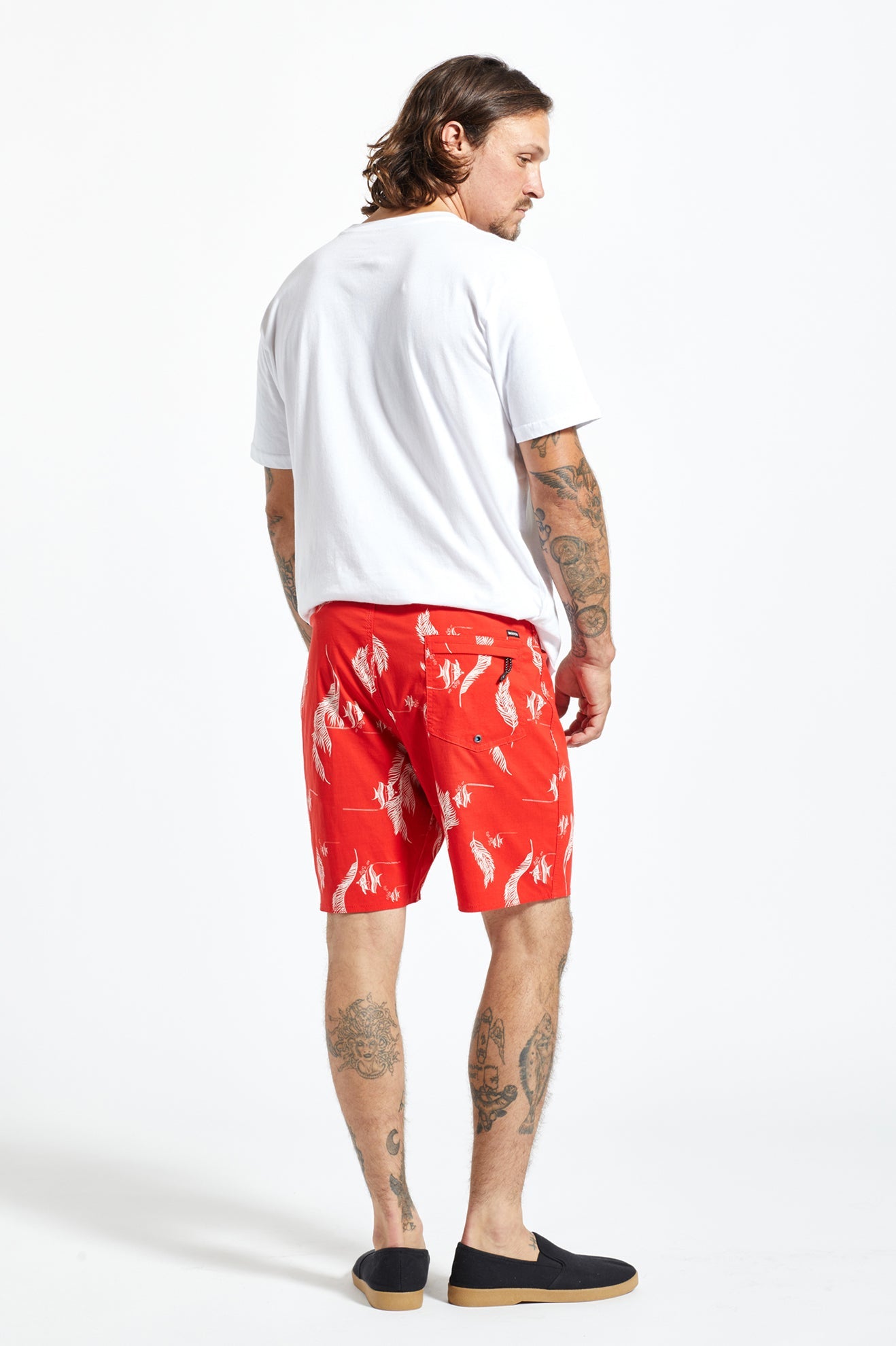 Brixton Temple Trunk Aloha Red/White 30