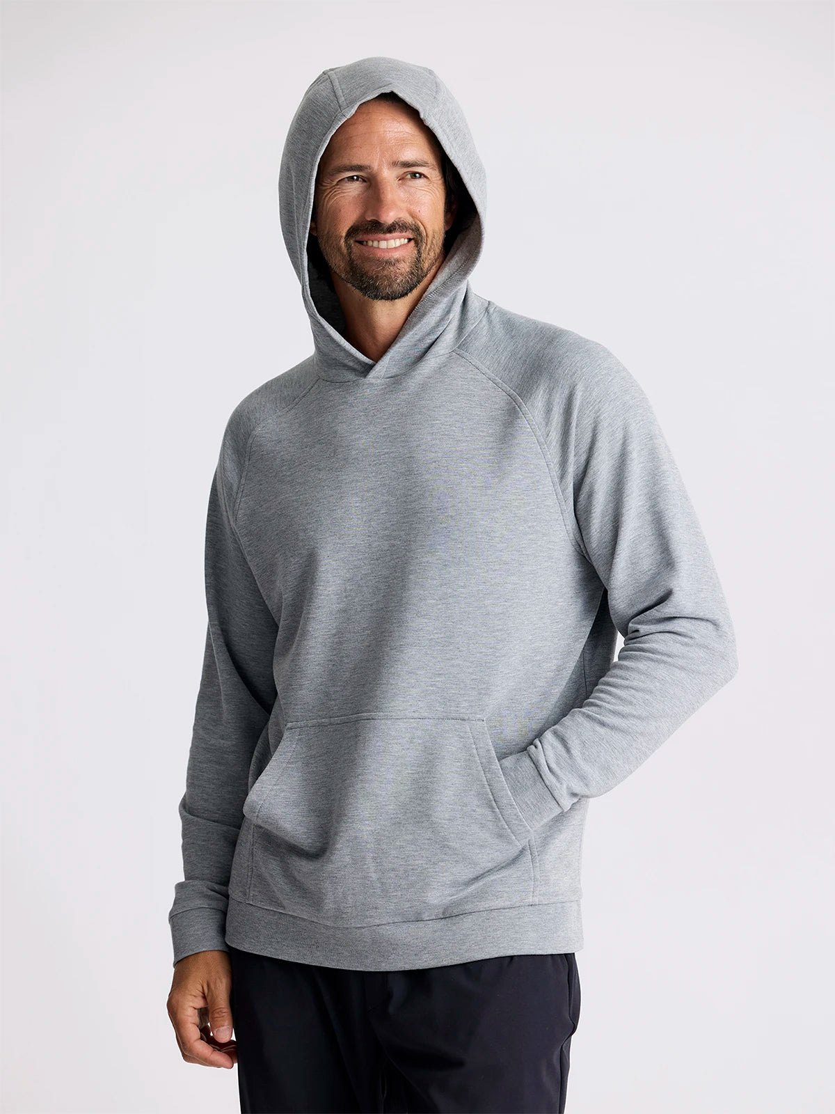 Free Fly Bamboo Lightweight Fleece Hoodie Grey XL