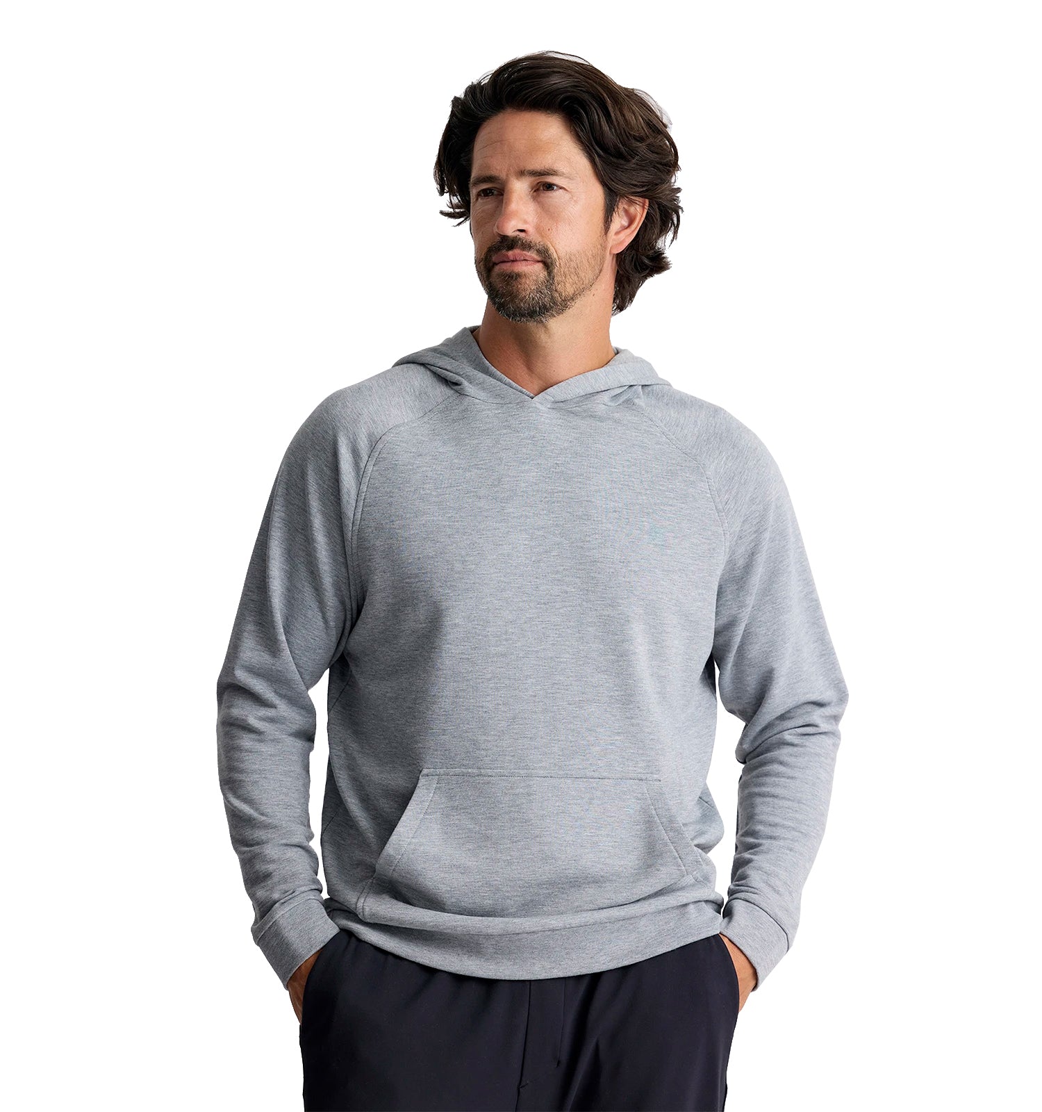 Free Fly Bamboo Lightweight Fleece Hoodie Grey L