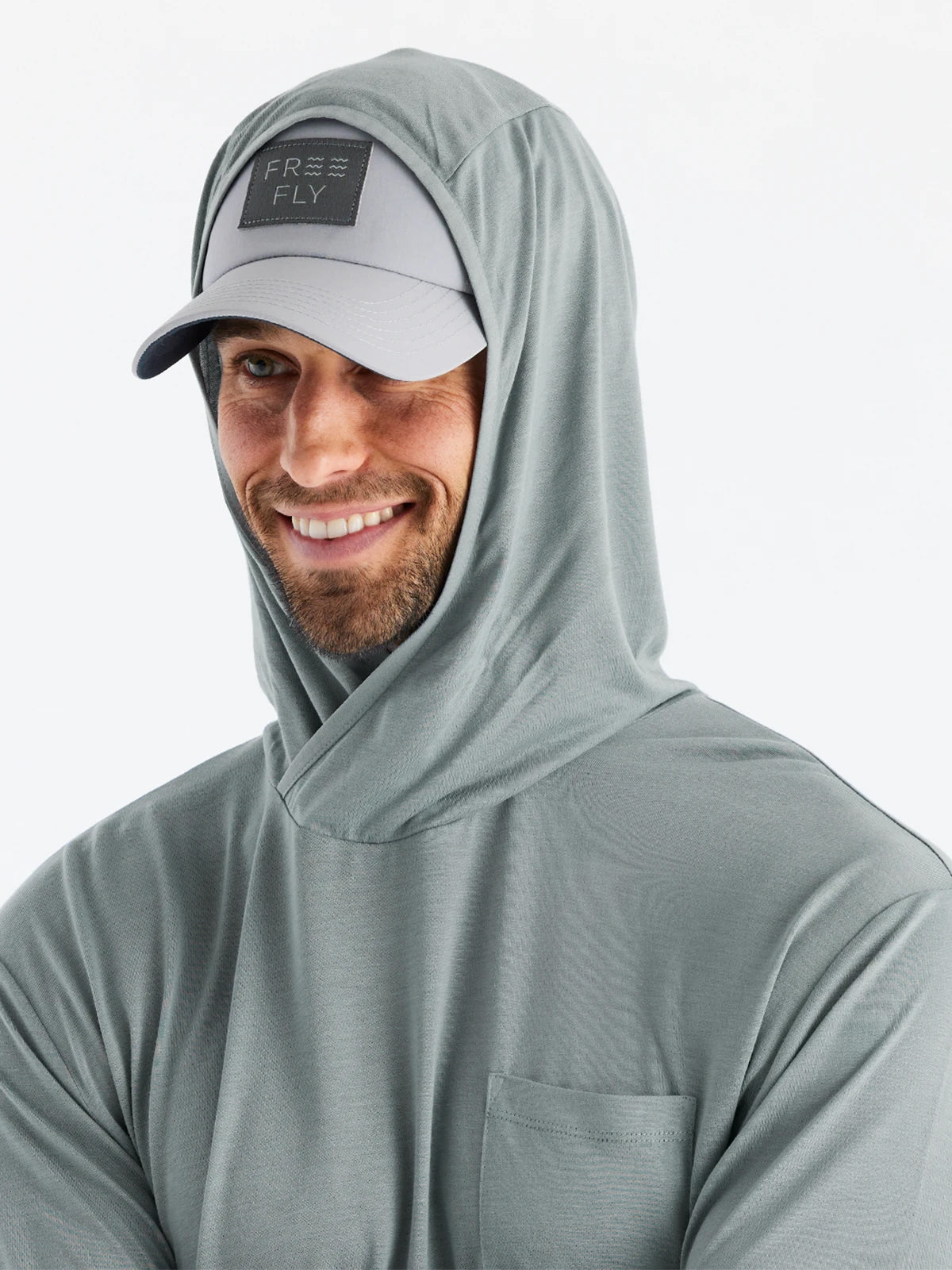 Free Fly Bamboo Lightweight Hoodie Slate M