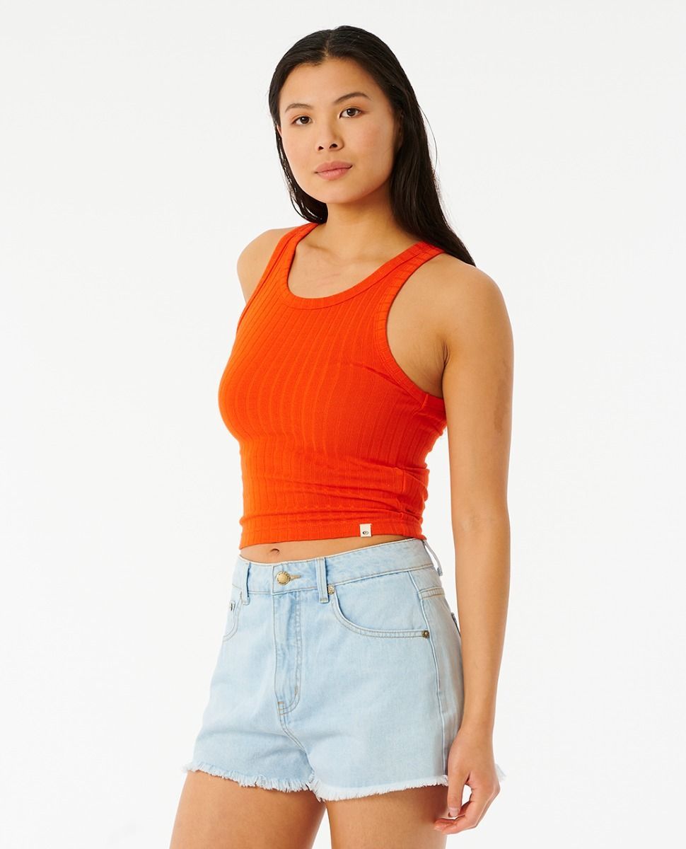 Rip Curl Premium Rib Tank Orange L