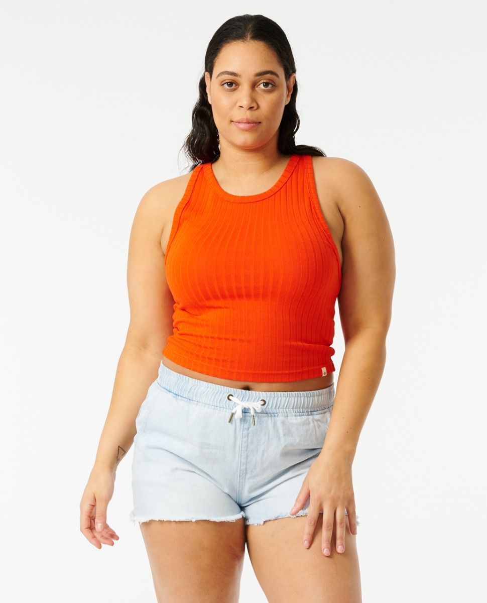 Rip Curl Premium Rib Tank Orange L