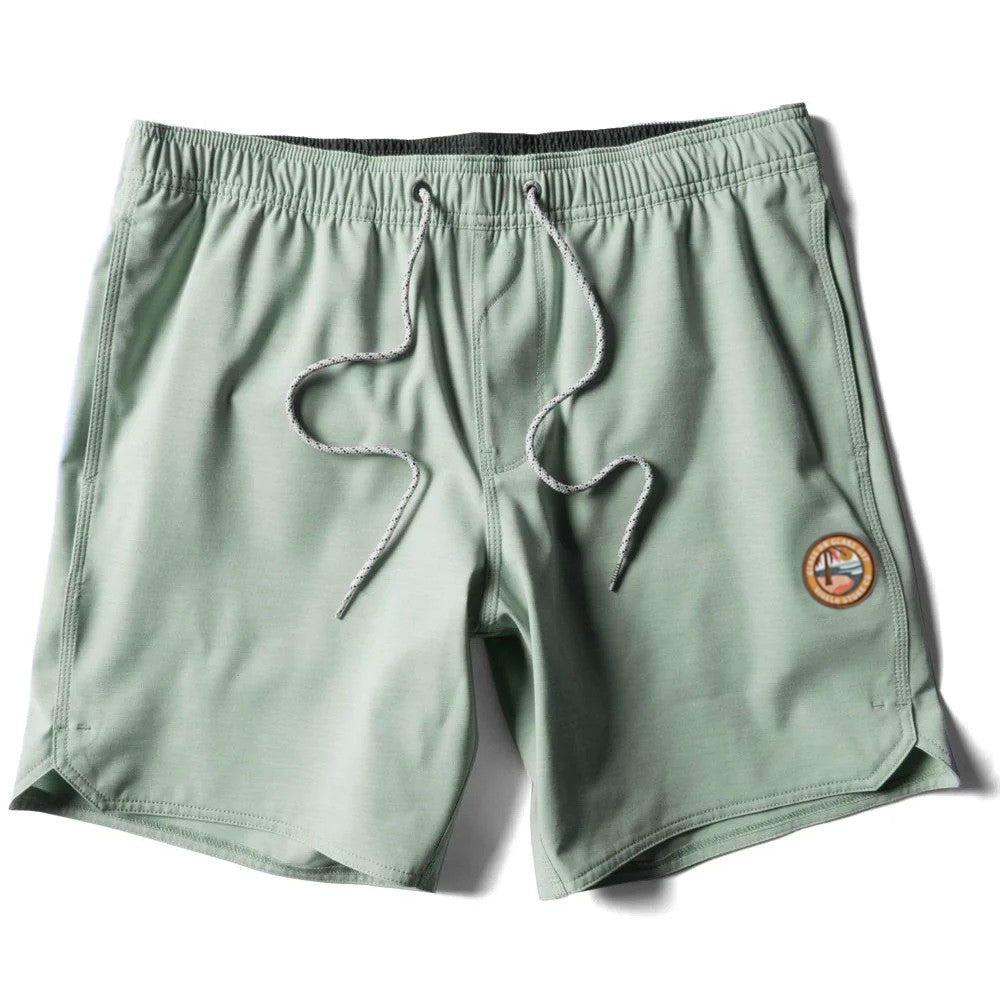 Vissla Solid Sets 17.5" Ecolastic Shorts LSG-LIGHT SAGE S