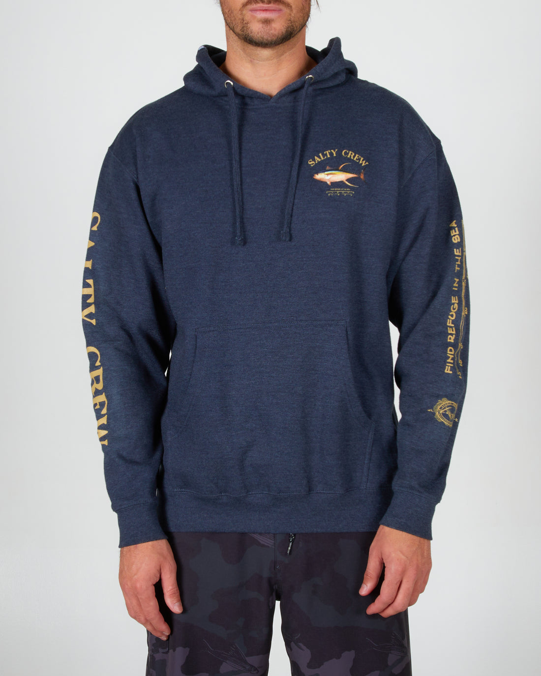 Salty Crew Ahi Mount Hood Fleece NavyHeather XXL