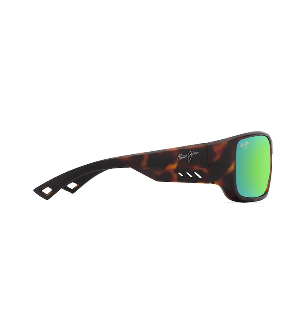 Maui Jim Keha Polarized Sunglasses MatteDarkHavana MauiGreen