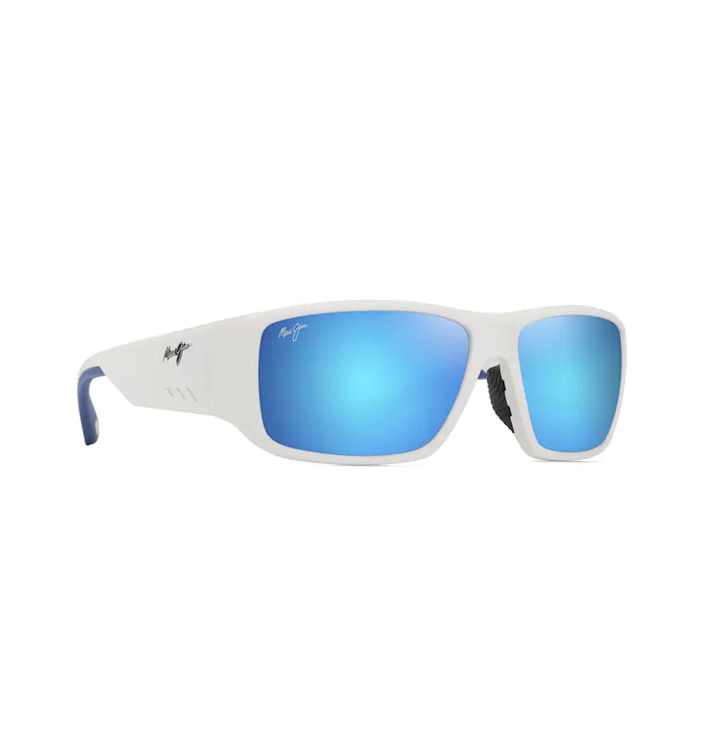Maui Jim Keha Polarized Sunglasses MatteWhite BlueHawaii