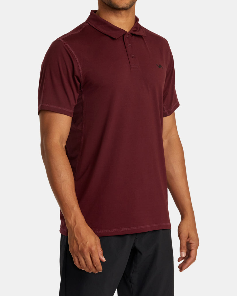 RVCA Sport Vent Polo Shirt PLM S
