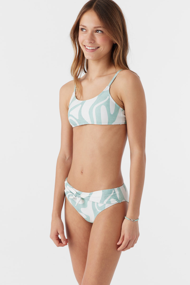 O'Neill Beach Hut Geo Tie Back Bralette Set SLB 7