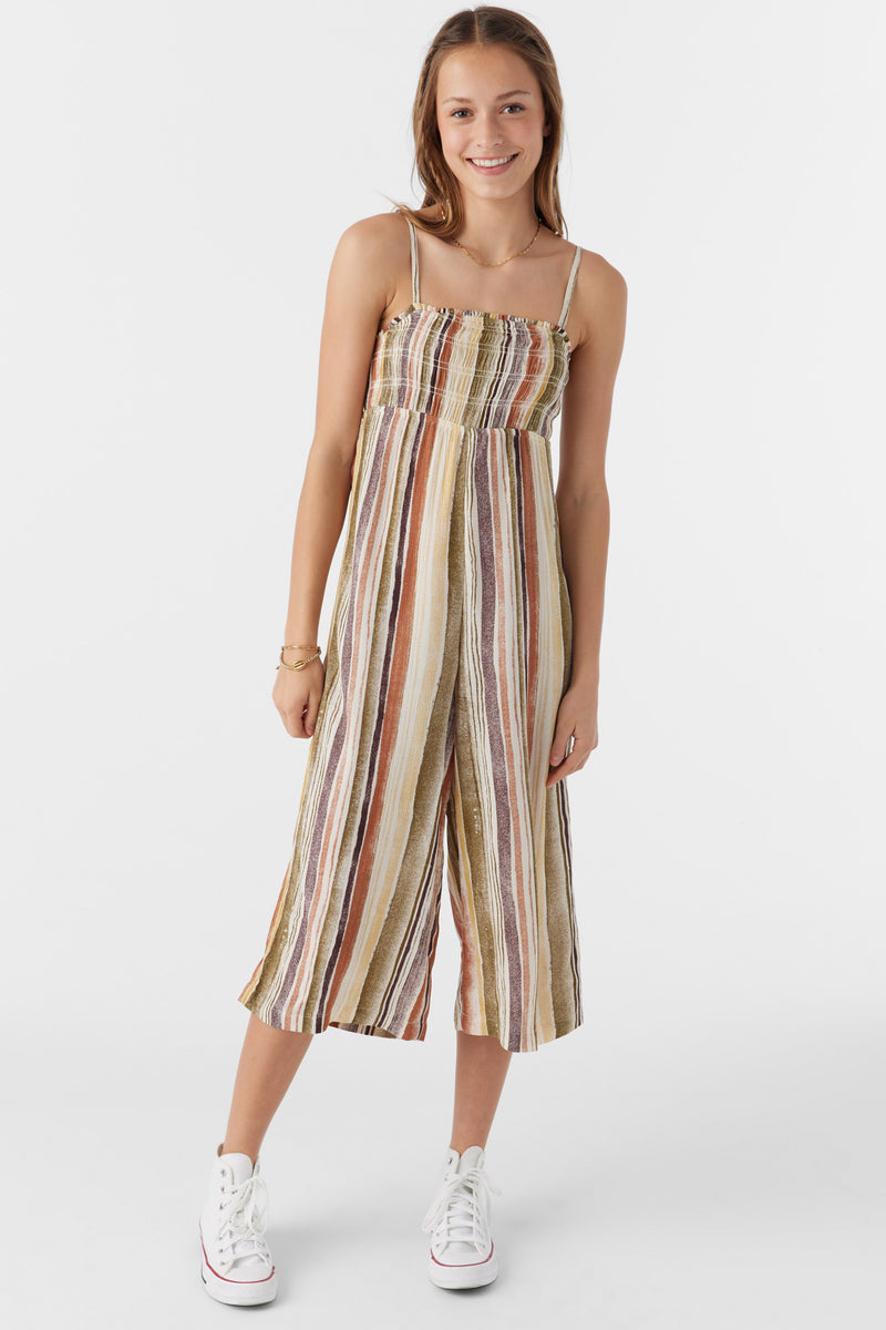 O'Neill Margie Striped Overalls MUL M