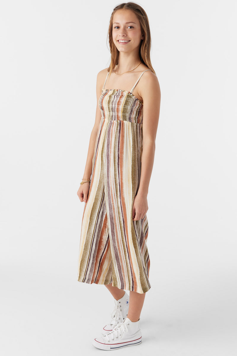 O'Neill Margie Striped Overalls MUL L