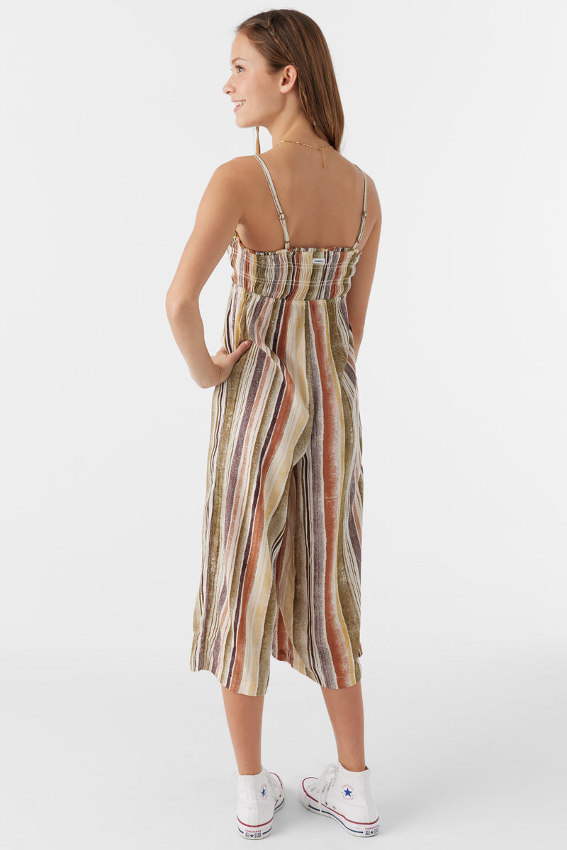 O'Neill Margie Striped Overalls MUL L