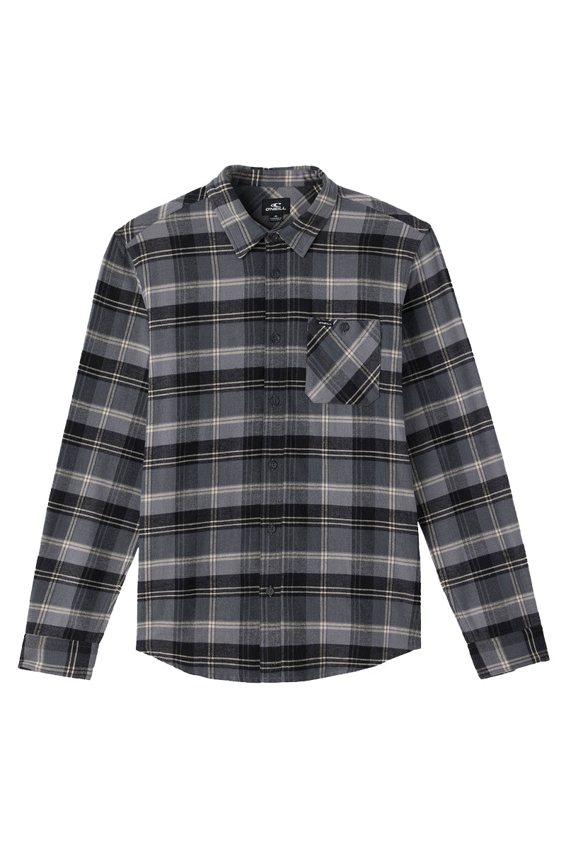 O'Neill Redmond Standard Fit LS Woven GRA M