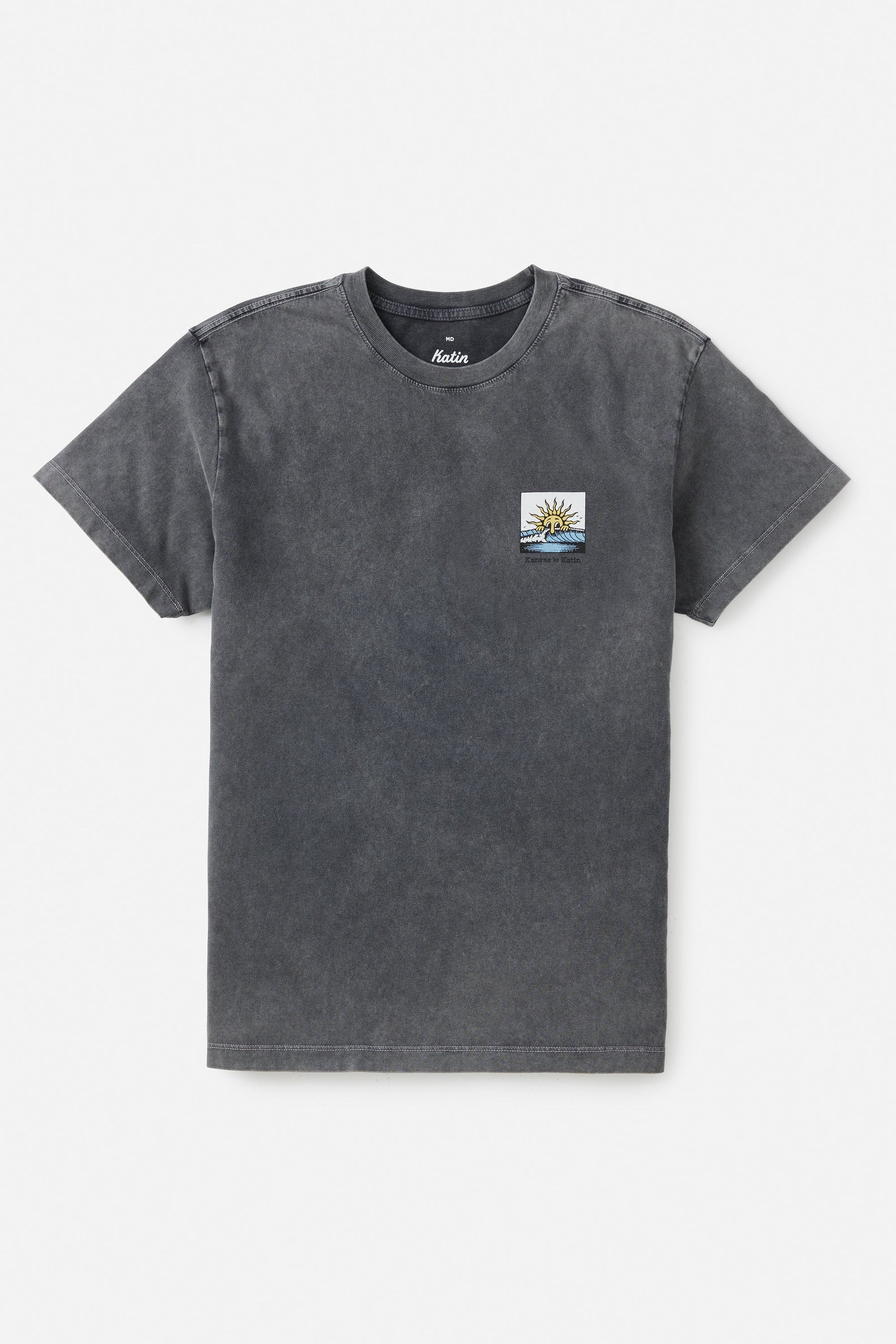 IWS BY KATIN ARUBA TEE BLACK SAND WASH-BKSW M