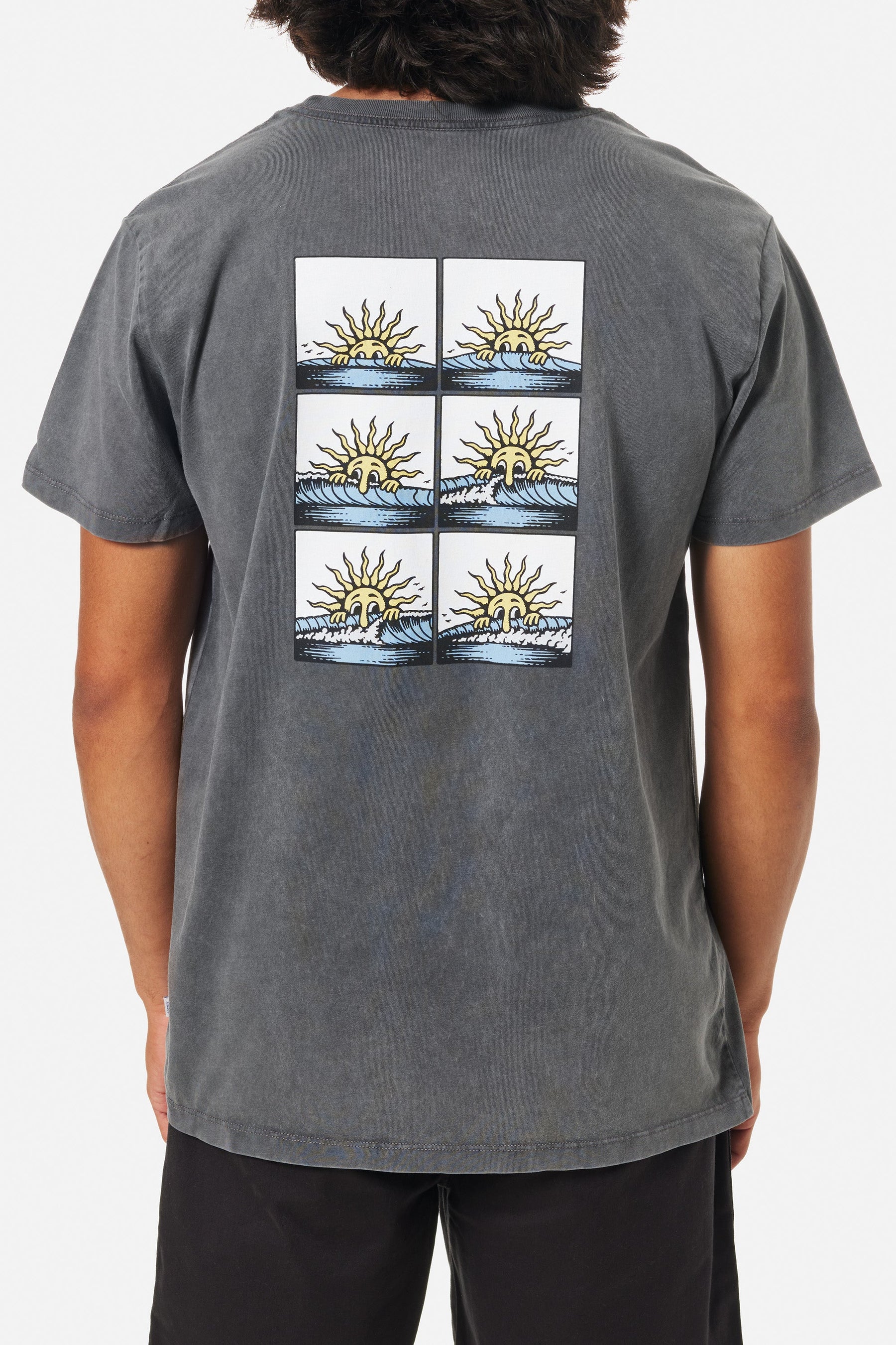 IWS BY KATIN ARUBA TEE BLACK SAND WASH-BKSW M