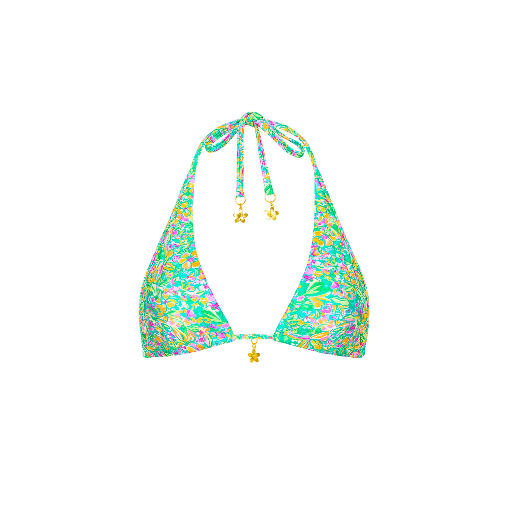 Kulani Kini Bind Tie Halter Bikini Top SpringFling M