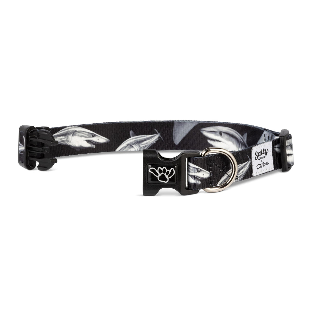 Salty Paws Surfing Dog Collar | Designs for Beach Dogs, Floral, Fishing, Surfing, Hawaiian, MakoShark S