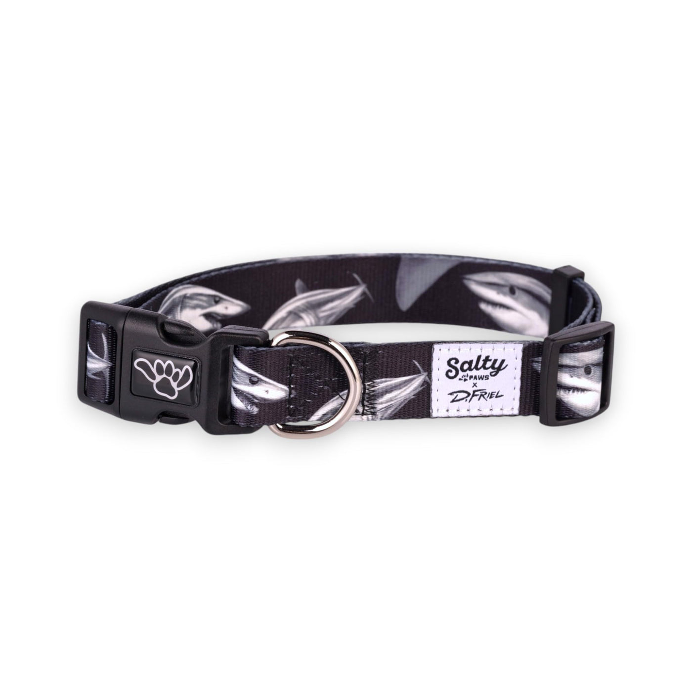 Salty Paws Surfing Dog Collar | Designs for Beach Dogs, Floral, Fishing, Surfing, Hawaiian, MakoShark S