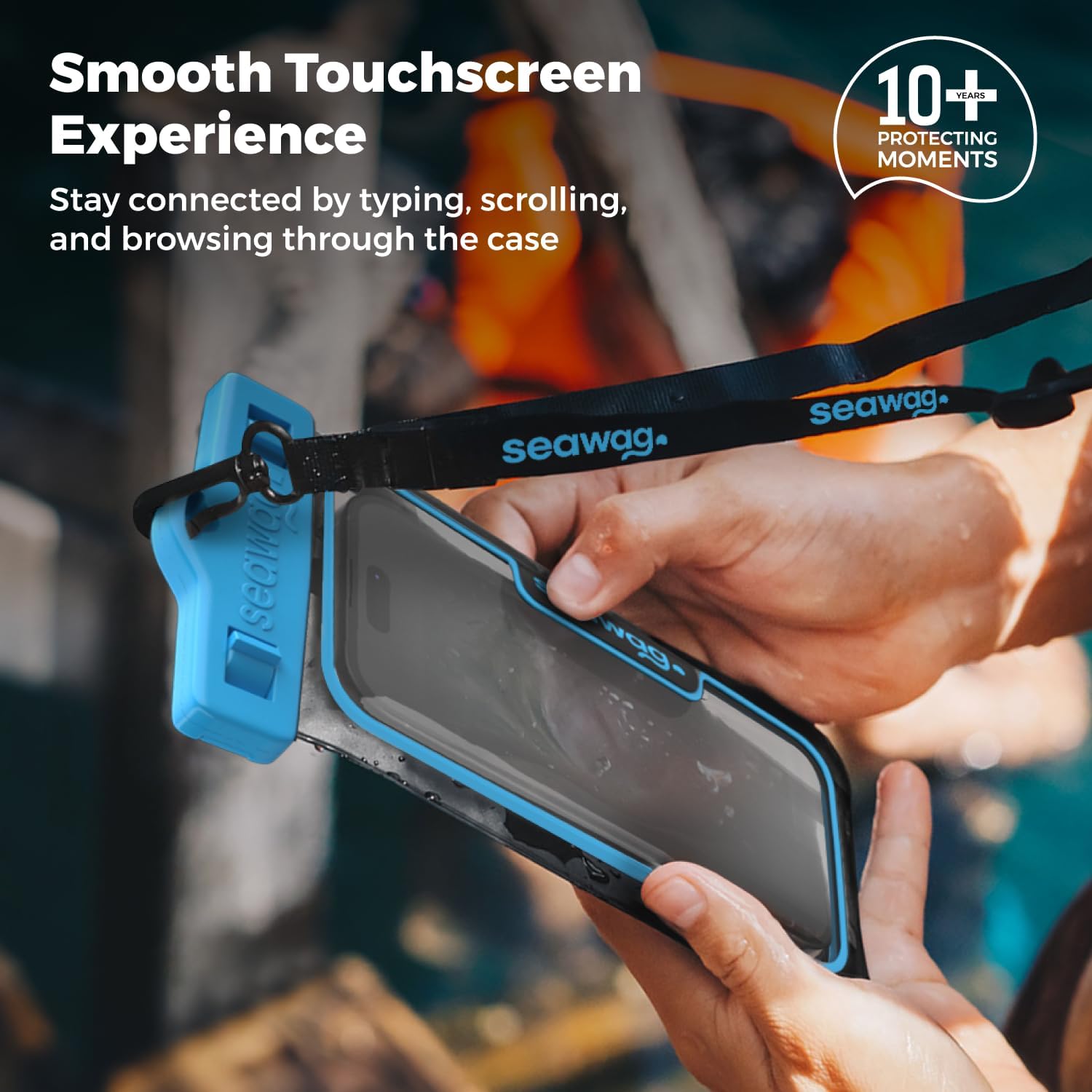 Seawag MAX Waterproof Smartphone Case Black-Blue