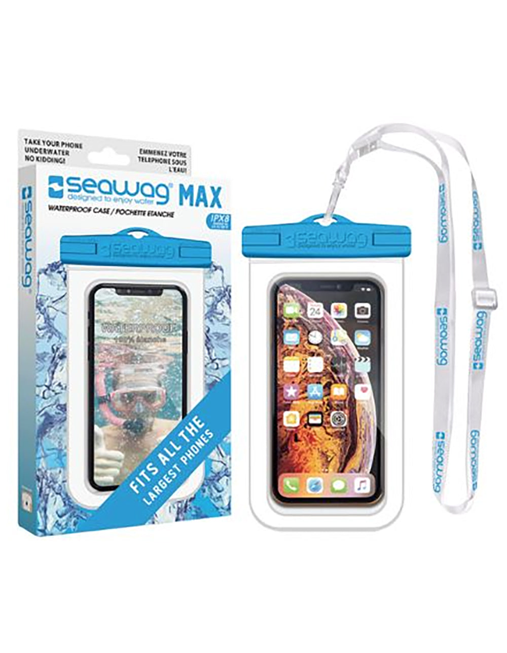 Seawag MAX Waterproof Smartphone Case White-Blue