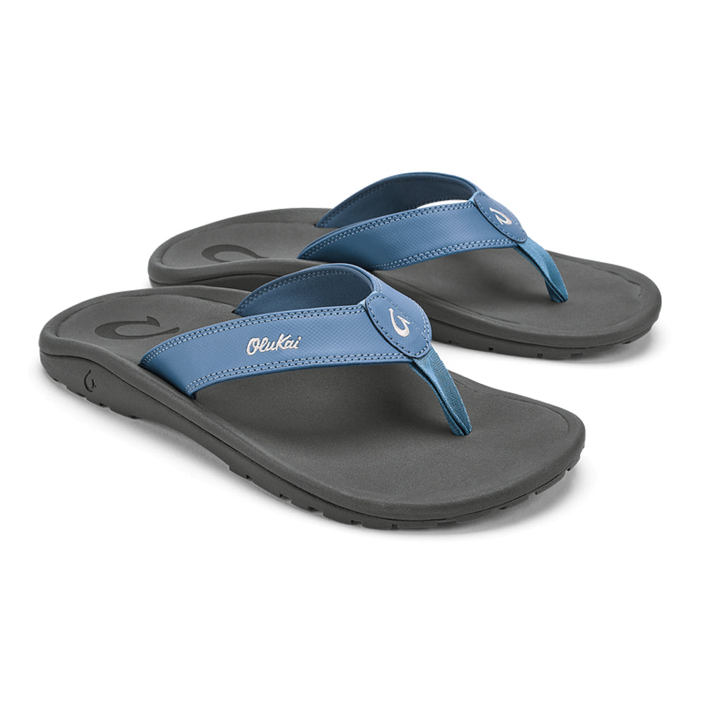 Olukai Ohana Mens Sandal BFRK-Blue Fog-Rock 13