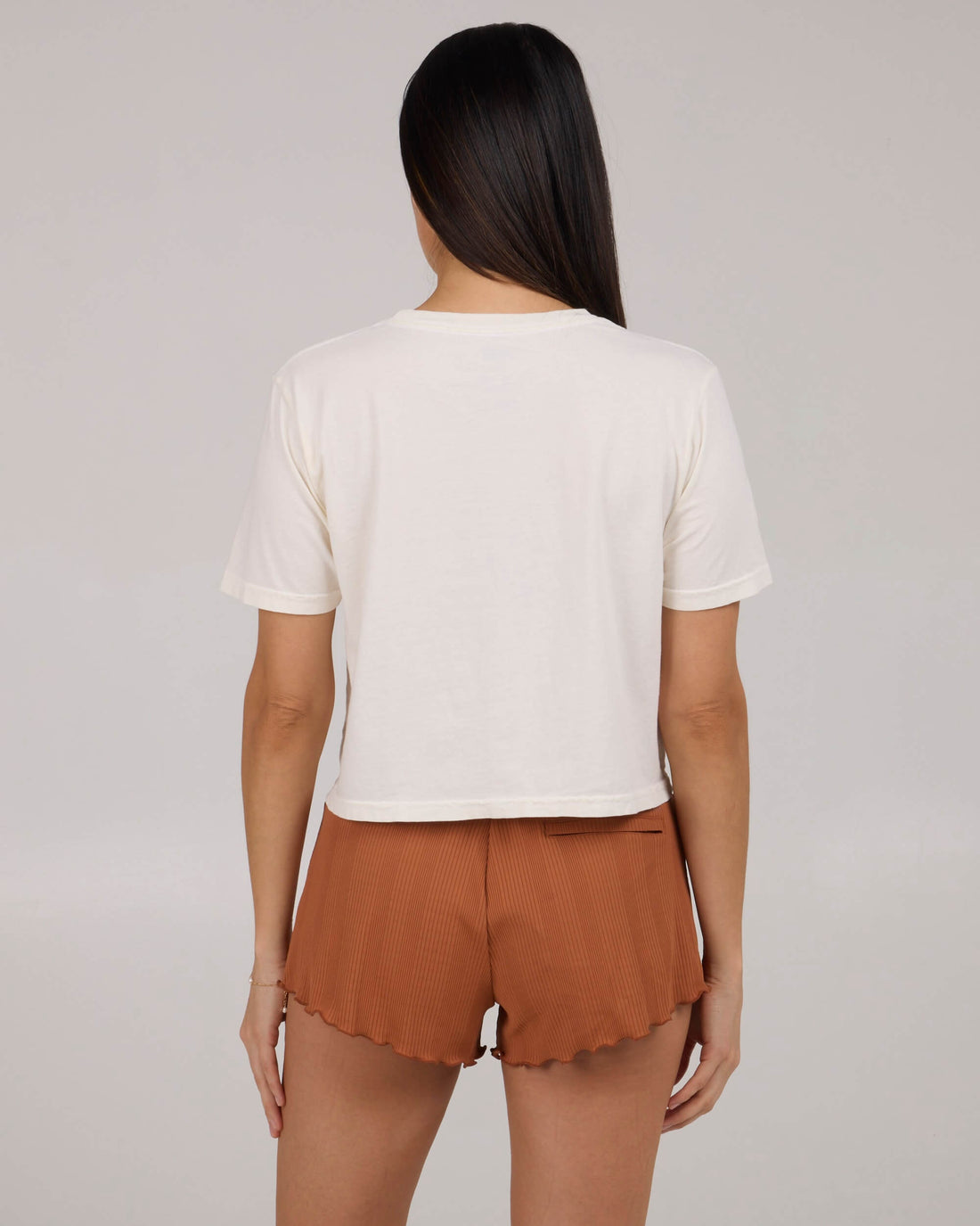 Salty Crew Ashore Cropped Tee OffWhite S