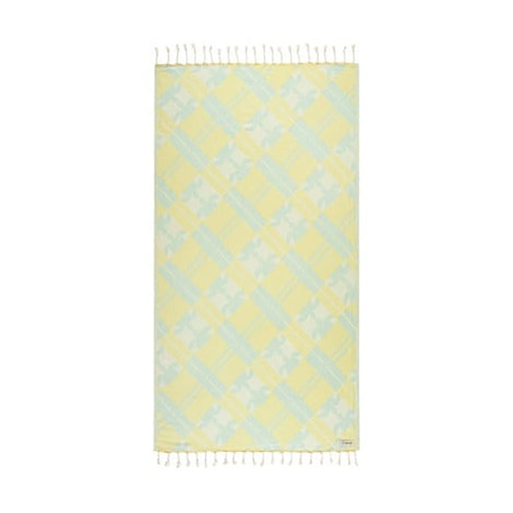 Sand Cloud Turkish Beach Towel TurtlePlaid Snapdragon Regular
