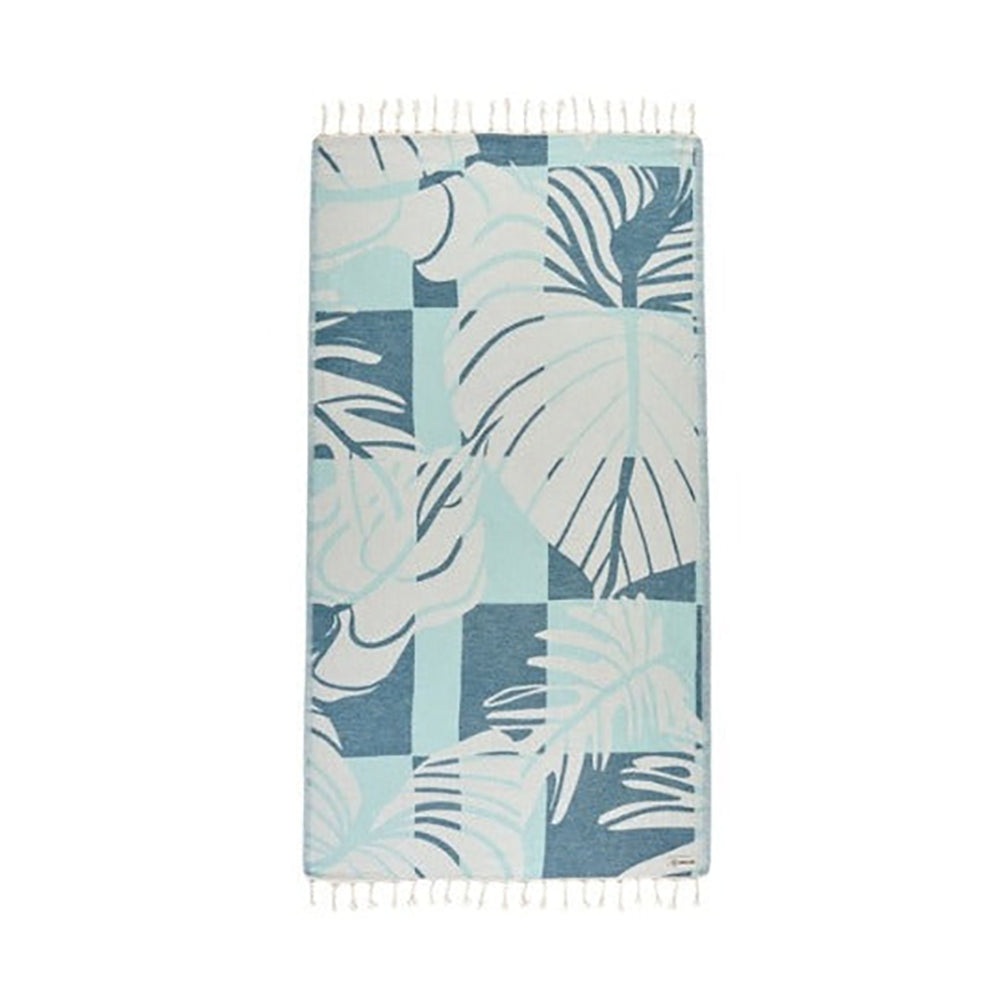 Sand Cloud Turkish Beach Towel Cutleaf Seaglass Regular