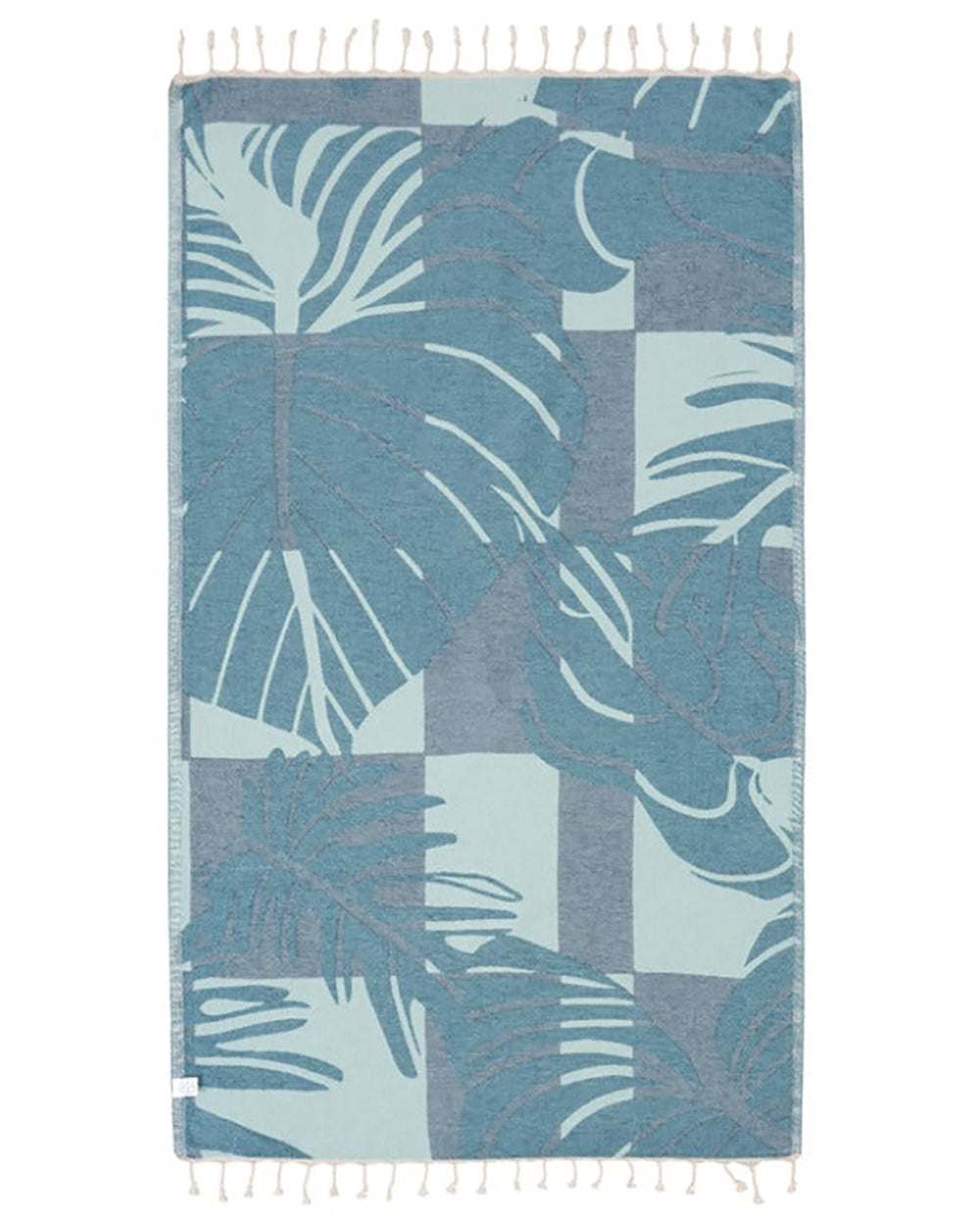 Sand Cloud Turkish Beach Towel Cutleaf Seaglass Regular