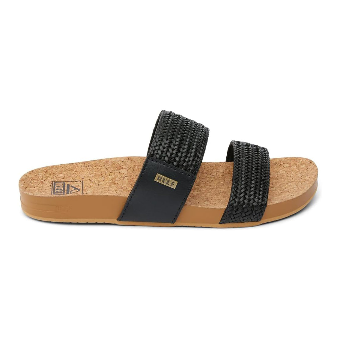Reef Vista Braid 2 Womens Sandal Black-Cork 7.5